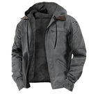 Jaqueta Masculina Para Inverno Fleece com Capuz - (Promoção de Inverno 2025)