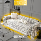 ⁠[COMPRE 1 LEVE 2] Capa de Sofá ComfyBoho (Sinta o Toque e Estilo Nômade Em Sua Sala!) + BRINDE: 2 Fronhas