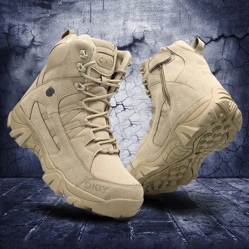 Kit Bota Tática Militar Strikeforce + 2 Brindes Táticos: Jaqueta Militar e Relógio Tático